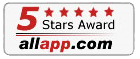 Glary Utilities 5 Stars Awards from allapp.com